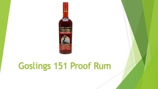 Goslings 151 Rum Review [upl. by Nomyaw]