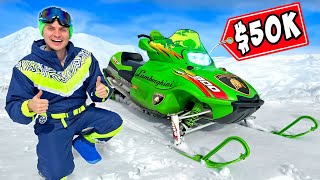 I Bought A Lamborghini SNOWMOBILE [upl. by Pronty183]