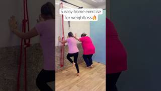 5 easy home exercise for weightloss🔥shorts trending weightloss youtubeshorts fitness ytshorts [upl. by Africa]