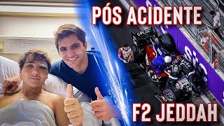 PÓS ACIDENTE de ENZO FITTIPALDI na F2 em JEDDAH [upl. by Robena]