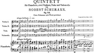 Robert Schumann  Piano Quintet in E flat major Op 44 [upl. by Novi]