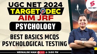 UGC NET Dec 2024 Psychology  Best Basics MCQs Psychological Testing  Part1  Mrinalini Mam [upl. by Ardnasal]