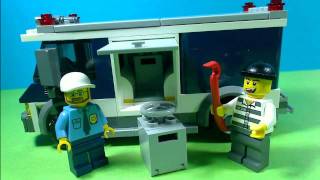 LEGO CITY BANK AND MONEY TRANSFER 3661 [upl. by Ecinrev]