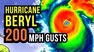 Record Setting Hurricane takes aim at Jamaica [upl. by Nonnahc985]