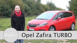 2016 Opel Zafira 16 TURBO 200 PS Test  MPV Review  FamilienVanFahrbericht  Autophorie [upl. by Jacobs162]