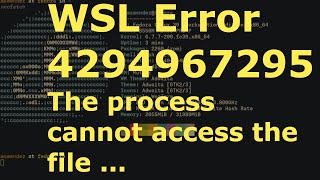 WSL startup with code error 4294967295 [upl. by Jerrold121]