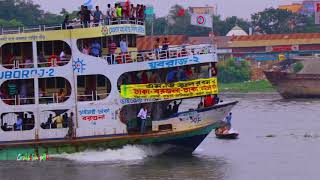 Dhaka to Barguna launch  Best Services for Barguna  Now Missing MV Zubraj2 launch  2018 HD [upl. by Jeritah]