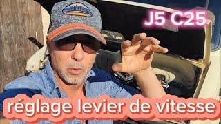 J5 C25 réglage du levier de vitesse [upl. by Aiz]