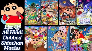 List Of All Hindi Dubbed Shinchan Movies  13 Shinchan Movies  shinchan cartoon [upl. by Rbma]