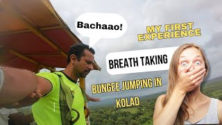 How was my Bungee jumping in kolad adventure bungeejumping adventure trending viralvideo vlog [upl. by Kiersten]