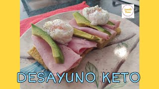 DESAYUNO KETO HUEVOS POCHADOS  DIETA KETO Y LOW CARB [upl. by Edin943]