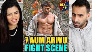 SURIYA Fight Scene REACTION  7aum Arivu Action scene  Surya Mass Scenes  Shruti Haasan [upl. by Tap427]