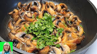 Prepare tender garlic mushrooms Excellent and very tasty [upl. by Nala]