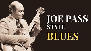 STEPBYSTEP Jazz Guitar Tutorial JOE PASS Style Walking Chords and Bass [upl. by Atalayah]