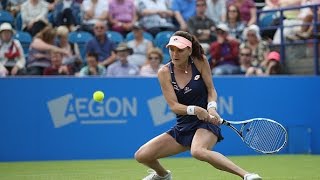 2016 Aegon International Round of 16  Agnieszka Radwanska vs Genie Bouchard  WTA Highlights [upl. by Britta]