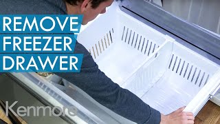 How to Remove Freezer Drawer  Kenmore GrabNGo Refrigerator [upl. by Bushweller]