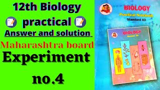 Experiment no4 Study of pollen germination on slide 12th biology practical book solved Ans amp solve [upl. by Hauck]