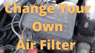 Changing the air filter on a 2007 Toyota Camry [upl. by Wake]