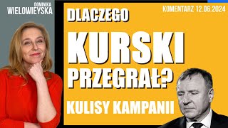 Dlaczego Kurski sromotnie przegrał Kulisy kampanii  Dominika Wielowieyska komentarz 12062024 [upl. by Domenico844]