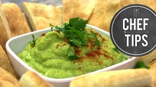 Cilantro Jalapeno Hummus Recipe [upl. by Aidualk]