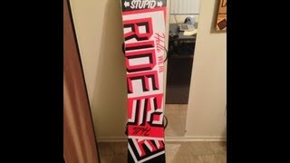 2013 Ride Crush Snowboard amp Ride EX Bindings Review [upl. by Emee168]