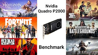 Nvidia Quadro P2000 Benchmark 2021 [upl. by Atiniuq]