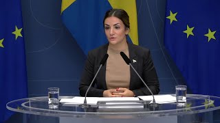 Pressträff med kulturminister Parisa Liljestrand [upl. by Armbruster]