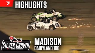 Dairyland 100  USAC Silver Crown at Madison Intl Speedway 62124  Highlights [upl. by Thor482]