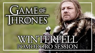 STUDY IN WINTERFELL  Game of Thrones Pomodoro Session  Game of Thrones Winterfell ASMR [upl. by Odnomor]