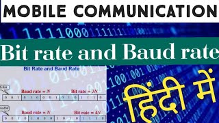 What is bit rate and baud rate Synchronous and asynchronous data transmission full explanation [upl. by Podvin]