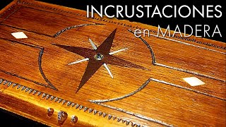 Cómo hacer INCRUSTACIONES en MADERA ✅ Incrustar metal nácar maderas y otros materiales [upl. by Woody160]