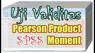 Uji Validitas Pearson Product Moment untuk Kuesioner dengan SPSS UPDATE [upl. by Macintyre]