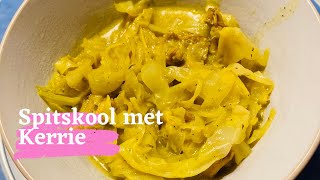 Spits kool met Kerrie en Kokosmelk  Cabbage Curry [upl. by Oznole]