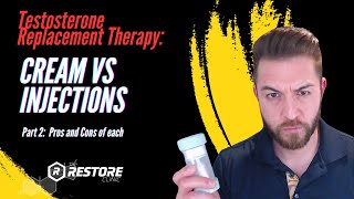 Testosterone cream vs injections Part 2 Pros and cons of each [upl. by Nnylrefinnej]