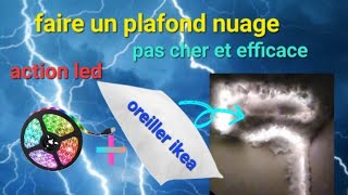 je réalise un plafond nuage led orage cest trop beau 🌩 pour moins de 25€ [upl. by Lee]