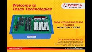 8086 Microprocessor Trainer Kit Explained  Tesca 43003 [upl. by Fiertz338]