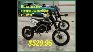 Did we buy the cheapest competitive pit bikes Xpro Storm 125cc unboxing assembly and first ride [upl. by Otsuaf191]