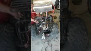 Chinese go kart engine swap 80cc to 110cc [upl. by Pernick]