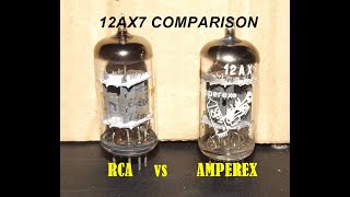 AMPEREX BUGLE BOY 12AX7 vs RCA 12AX7A Tube Comparison [upl. by Rayle]