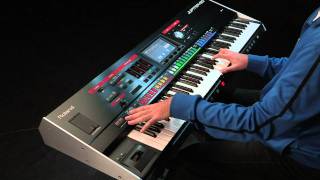 Roland JUPITER80  Organ  Touchscreen Drawbars [upl. by Venita174]