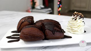 HOT CHOCOLATE BEIGNETS  Disneyland Inspired Recipe  12 Days of Baked Goods [upl. by Eniamerej]