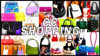 CC SHOPPING  FEMALE BAGS  SIMS 4 [upl. by Aldwon]