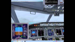 LANDING PALERMO LICJ ILS RUNWAY 25 B738 IVAO FSX [upl. by Eyeleen]