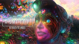 A DMT trip brought to life by AI text to video [upl. by Sible234]