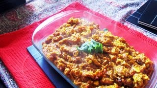 Mirza Ghasemi Persian Aubergine and Tomato Starter [upl. by Okihcim395]