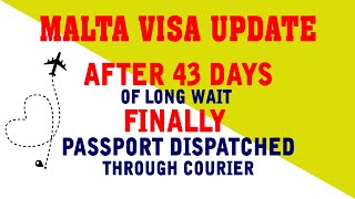 MALTA VISA UPDATES  VFS amp COURIER TRACKING SYSTEM UPDATE  GETTING MY PASSPORT [upl. by Cyrie]