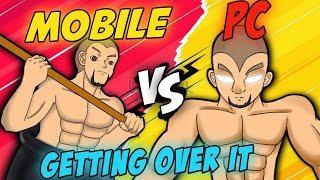 GETTING OVER IT  🖥️ VS 📱  Which one is harder [upl. by Metah]