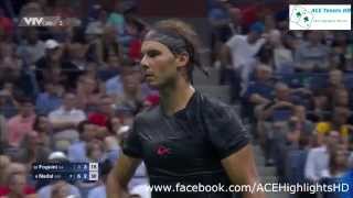 Rafael Nadal vs Fabio Fognini US OPEN 2015 [upl. by Ecnahc]