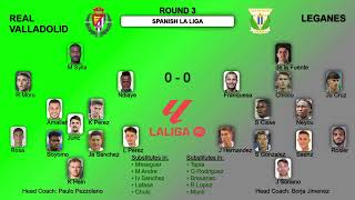 Spanish La Liga Games Formations and Statistics Round 3 [upl. by Kosiur91]