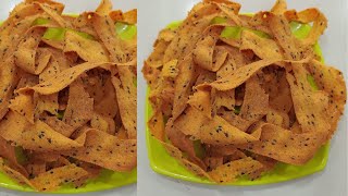 Ribbon Pakoda Recipe  रिबन पकोड़ा रेसिपी  Ola Pakoda Recipe  Ribbon Murruku  Tea Time Snack [upl. by Arenahs]